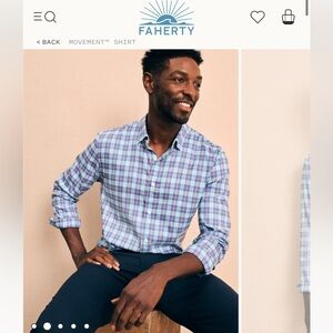 Faherty’s long sleeve men’s button down.